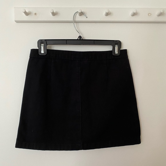 RARE Brandy Melville | Black Button Skirt - Picture 3 of 3